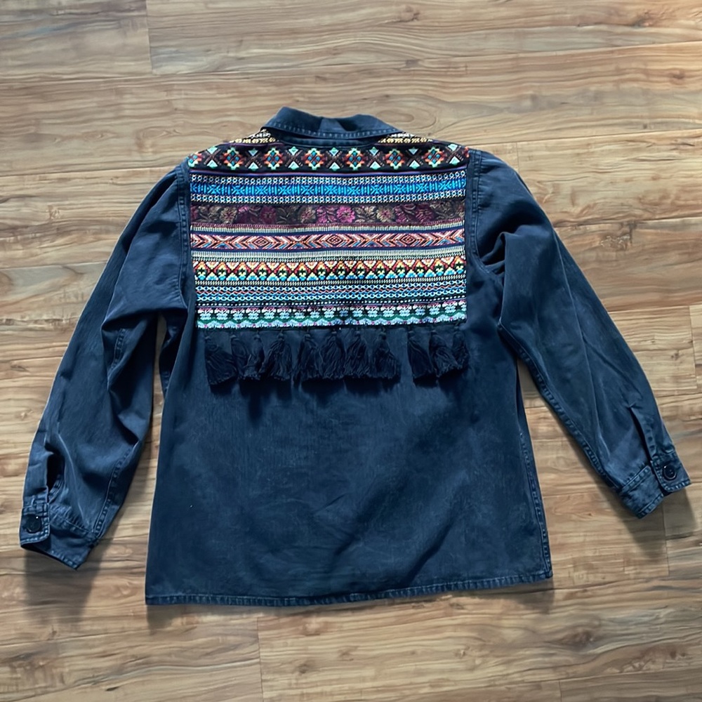 Oversized BoHo button up